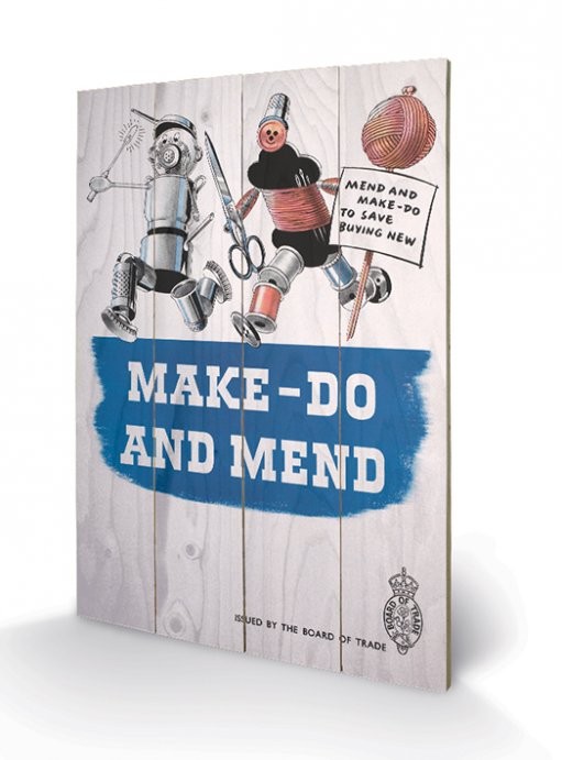 Poster su legno IWM - make do & mend