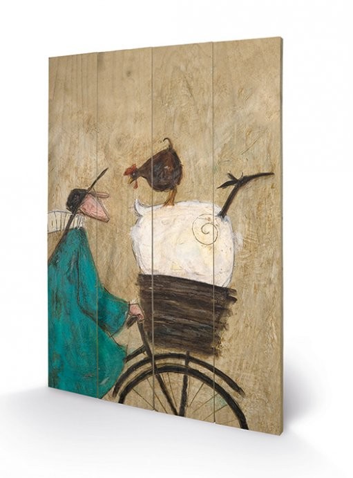 Levně Dřevěný obraz SAM TOFT - taking the girls home, Sam Toft, 40 × 59 cm