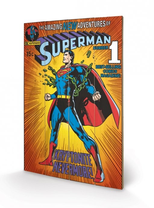 Cuadro de madera DC COMICS - superman / krypt.