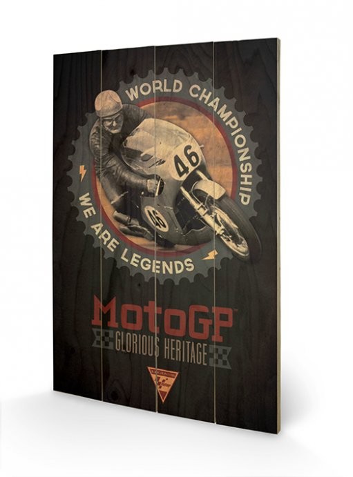 MOTO GP - legends Schilderij op hout
