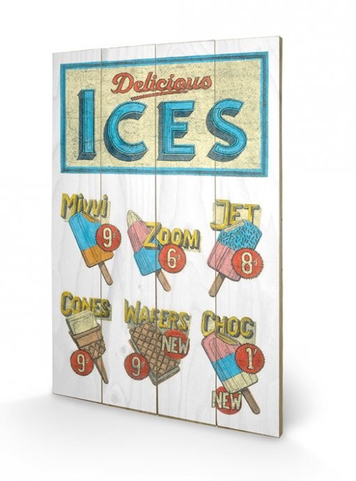 Bild auf Holz BARRY GOODMAN - delicious ices