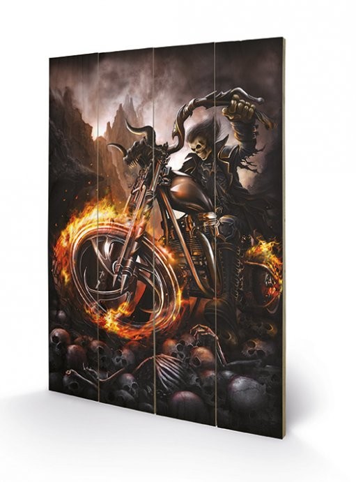 Poster su legno SPIRAL - wheels of fire