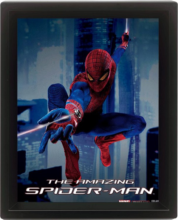 SPIDER-MAN - 3D plagát s rámom