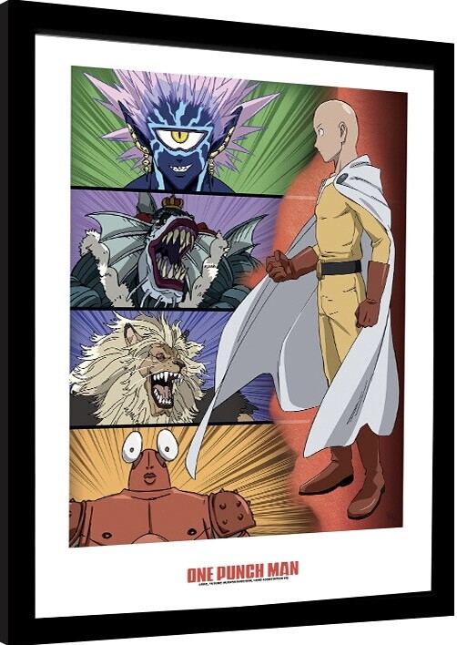 Levně Obraz na zeď - One Punch Man - Ranking of Villlains, 34 × 44.2 cm