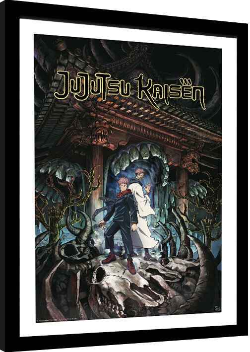Ingelijste poster Jujutsu Kaisen - Idatori - Sukuma