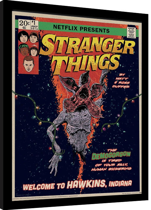 Rámovaný plakát Stranger Things 2 - Comics