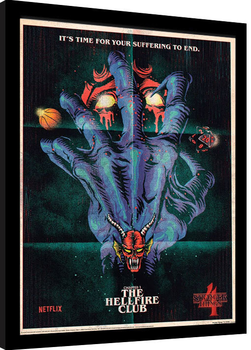 Indrammet plakat Stranger Things 4 - The Hellfire Club