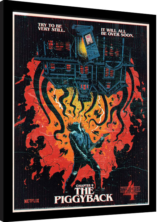 Oprawiony plakat Stranger Things 4 - The Piggyback