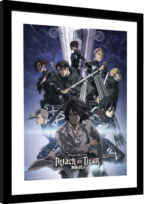Indrammet plakat Attack on Titan - S4 key art 2