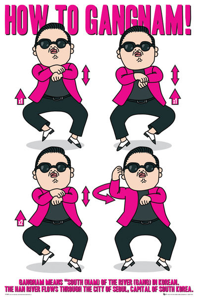 Poster PSY - how to gangnam