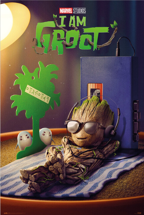 Plakát, Obraz - Marvel: I am Groot - Get Your Groot On, 61x91.5 cm