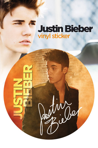 Samolepky JUSTIN BIEBER - signature