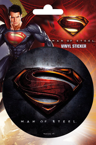 Samolepky SUPERMAN MAN OF STEEL - logo