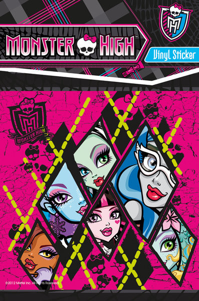 Samolepky MONSTER HIGH - group