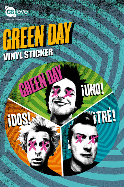 Stickers GREEN DAY - trio