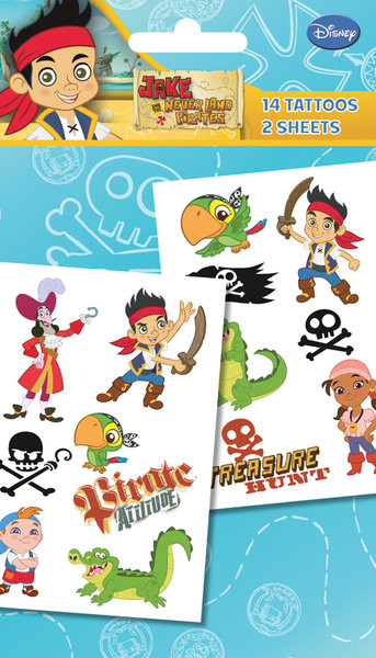 Tatovering JAKE & NEVERLAND PIRATES - characters