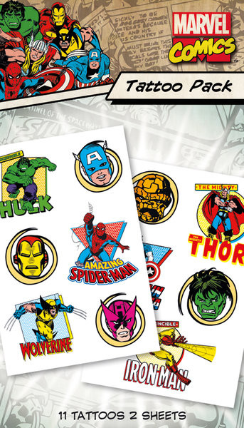 Tatovering MARVEL - characters