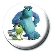 Button MONSTERS UNIVERSITY - mike & sulley