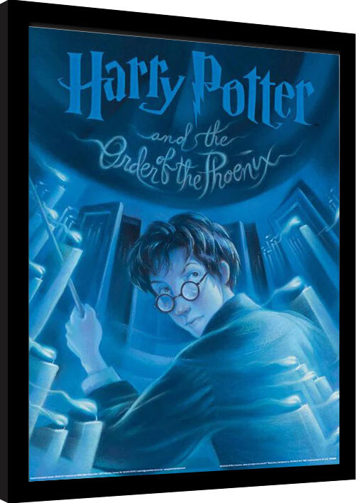 Indrammet plakat Harry Potter - The Order od the Phoenix Book
