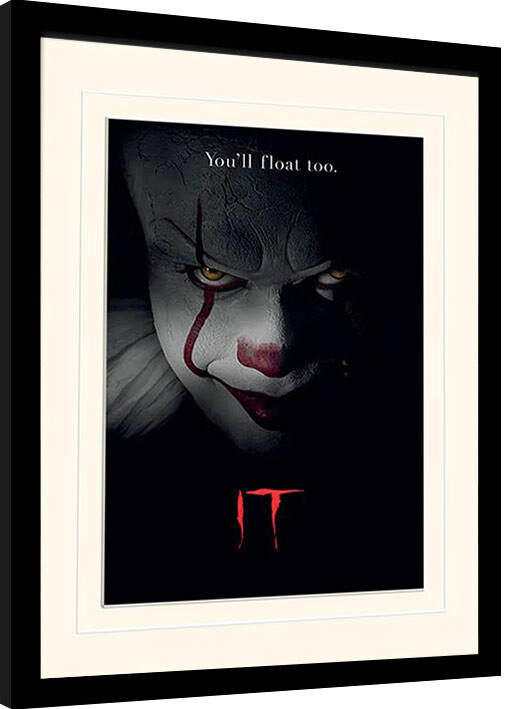 Ingelijste poster IT - Pennywise Face