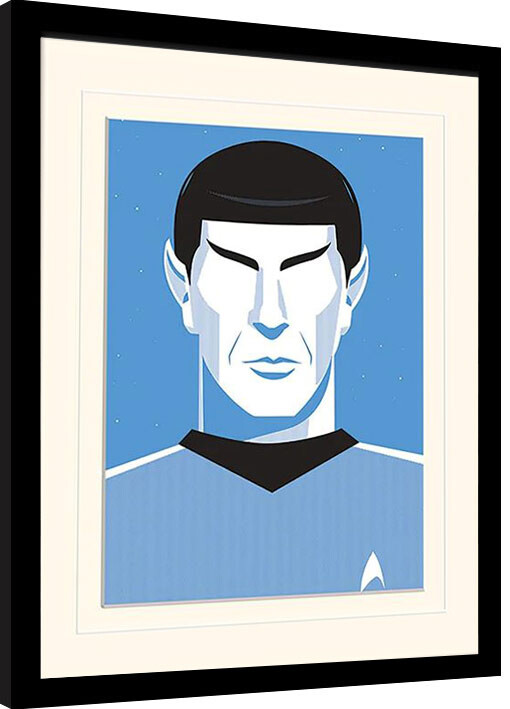Ingelijste poster Star Trek - Pop Spock - 50th Anniversary