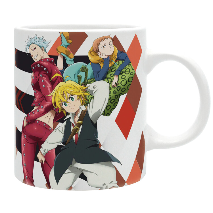 Hrnek The Seven Deadly Sins - Meliodas, Ban, King, 0,32 l