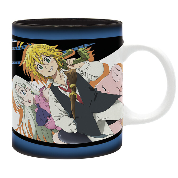 Hrnek The Seven Deadly Sins - Meliodas, Elizabeth, Hawk, 0,32 l