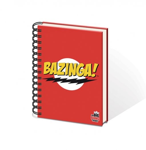 Quaderno BIG BANG THEORY - A5 bazinga red