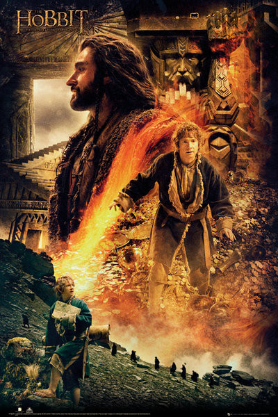 Poster HOBBIT - desolation of smaug fire