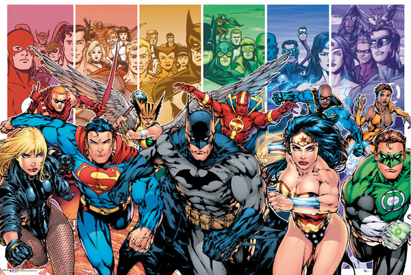 Plakát DC COMICS - justice league characters