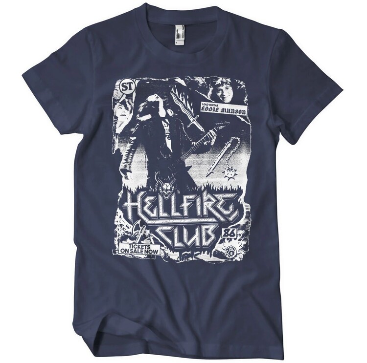 Maglietta Stranger Things - Hellfire Club Rock