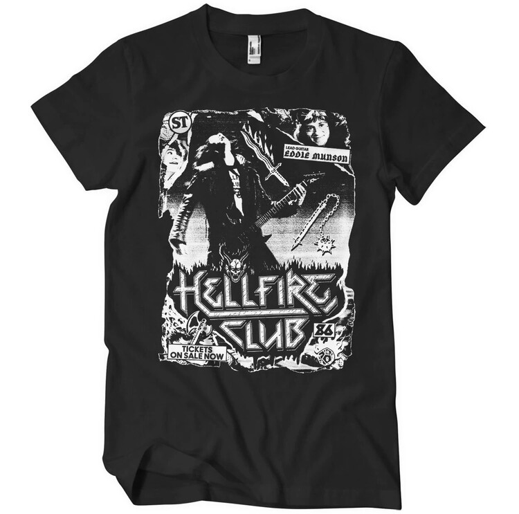 T-Shirt Stranger Things - Hellfire Club Rock
