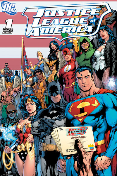 Plakát DC COMICS - justice league cover