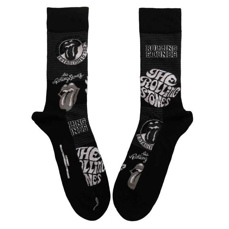 Levně Ponožky Rolling Stones - Mono Logos, 40 - 45 (UK 7 - 11)