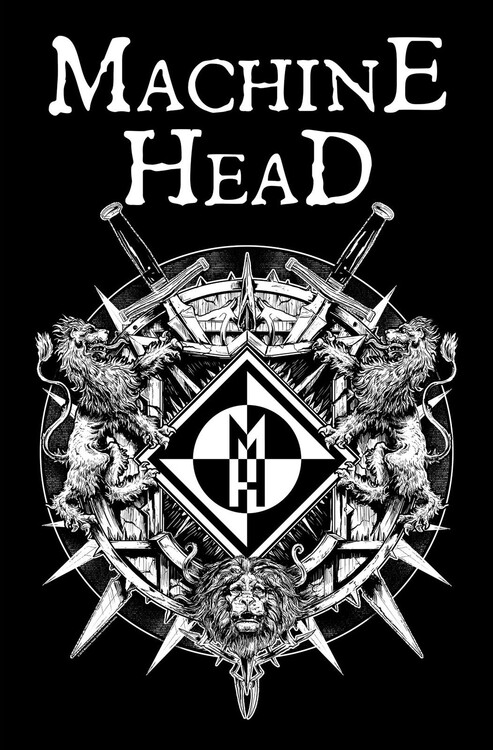 Textilposter Machine Head - Crest