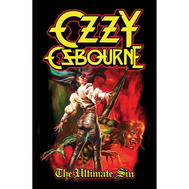 Textilposter Ozzy sbourne - The Ultimate Sin