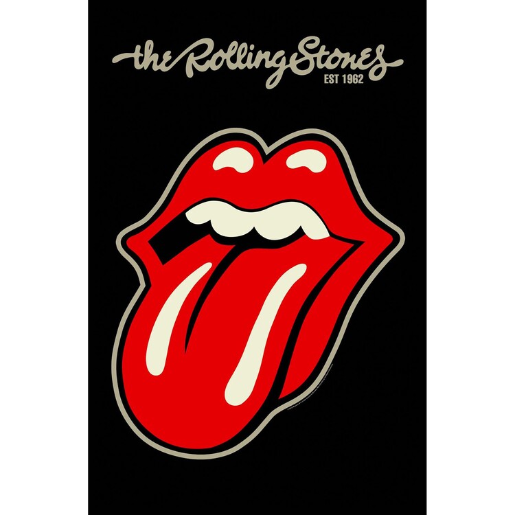 Textielposter Rolling Stones - Tongue