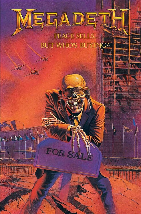 Textilposter Megadeth - Peace Sells