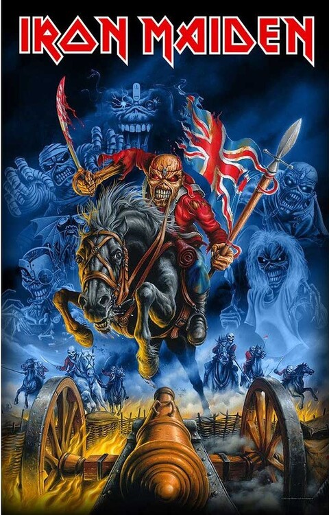 Textielposter Iron Maiden - Maiden England