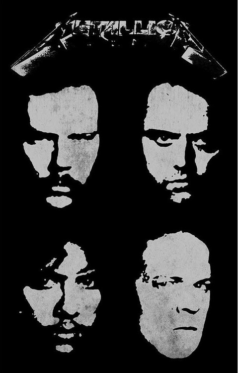 Poster in tessuto Metallica - Black Album