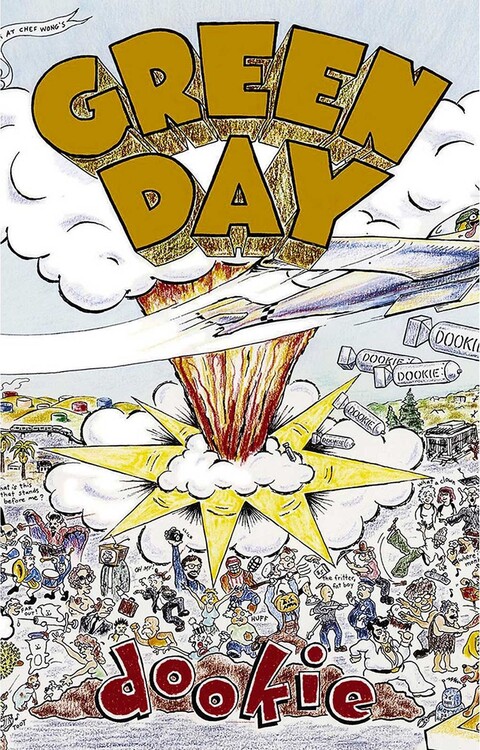 Textilposter Green Day - Dookie
