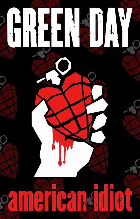 Poster in tessuto Green Day - American Idior