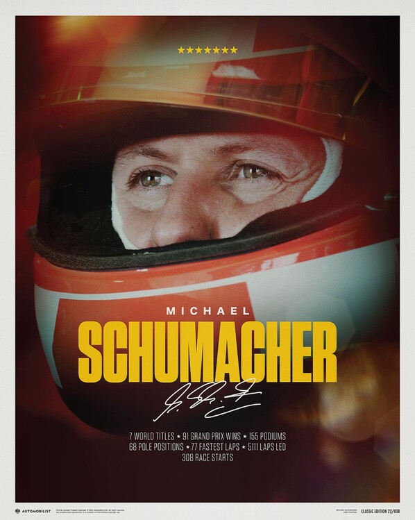 Stampa d'arte Michael Schumacher - Keep Fighting - 2023