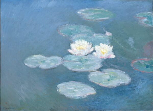 Monet, Claude - Obrazová reprodukce Lekníny, (40 x 30 cm)