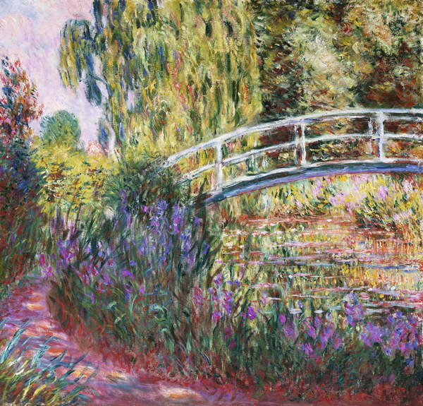 Obrazová reprodukce The Japanese Bridge, Pond with Water Lilies, 1900, Monet, Claude, 40x40 cm