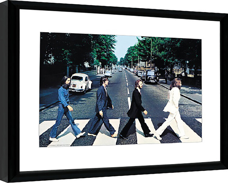 Oprawiony plakat The Beatles - Abbey Road
