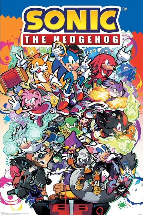 Plakát, Obraz - Sonic The Hedgehog - Sonic Comic Characters, 61 × 91.5 cm