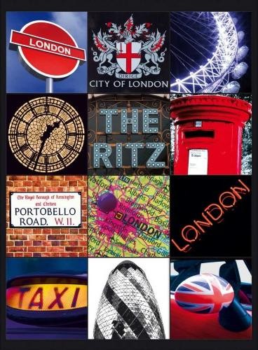 Plechová cedule LONDON COLLAGE 2