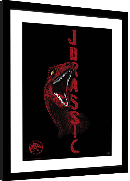 Poster enmarcado Jurassic World - Raptor