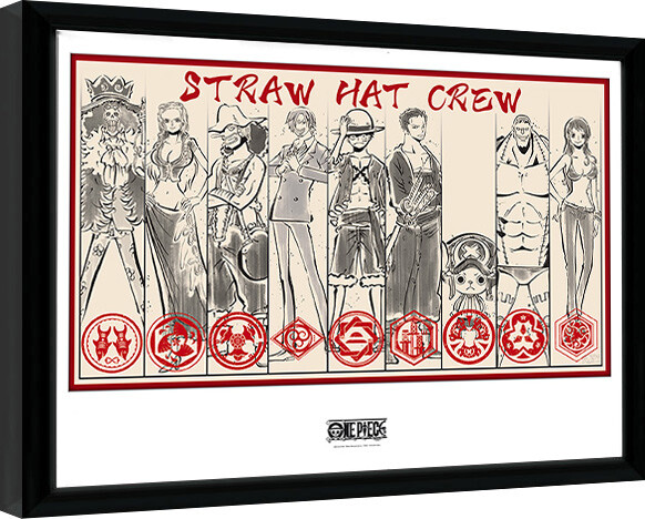 Obraz na zeď - One Piece - Straw Hat Crew, 44.2 × 34 cm